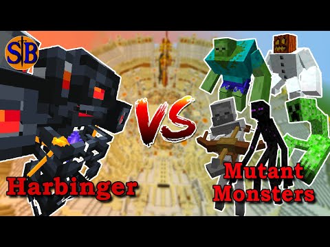 MUTANTS ARE BACK! Harbinger vs Mutant Monsters | 1.19 Minecraft Mob Battle
