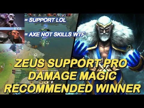 Dota 2 - New 7.27 Zeus Support Pro Damage Magic / NashDota Winner