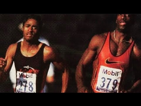 1996 U.S. Olympic Trials 400m Semifinal 1 (17-Year Old Obea Moore vs. Michael Johnson)