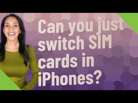 Can you just switch SIM cards in iPhones?