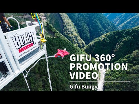 Trying Gifu Bungy at Shintabisoko Bridge, Gifu | Japan 360º VR TOUR