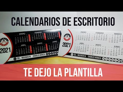 CALENDARIO de ESCRITORIO 2021 con impresora casera y PAPEL COUCHE GRUESO