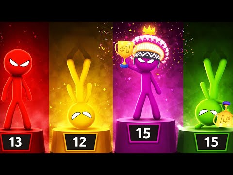 Stickman Party - Tournament Mode 1234Player Random | Gameplay Walkthrough Part 22 MiniGames Update