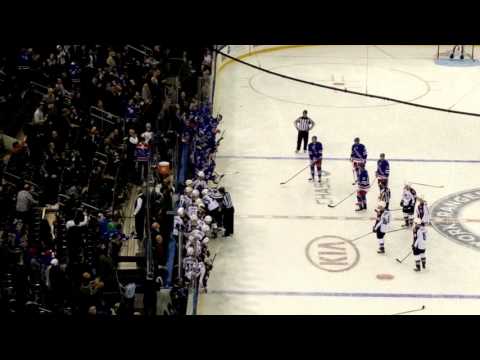 New York Rangers vs Colorado Avalanches NHL Fight