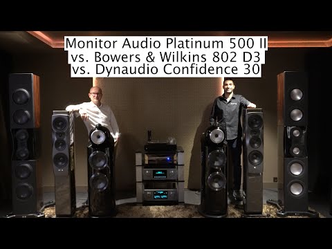 Monitor Audio Platinum 500 II vs. Bowers & Wilkins 802 D3 vs. Dynaudio Confidence 30 an T+A HV-Serie