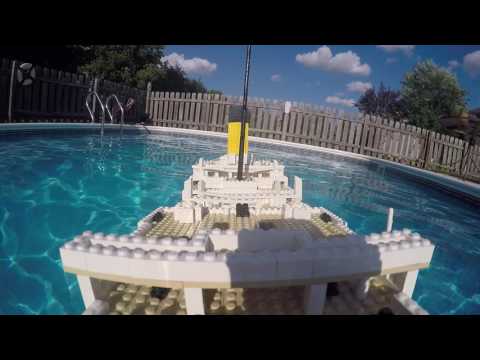 LEGO Titanic Sinking - Stern Cam [Vid 2 of 4] Video