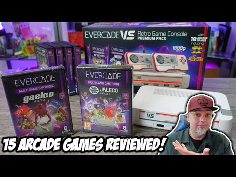 15 Retro Arcade Games Reviewed! Evercade Jaleco Collection 1 & Gaelco Collection 2!