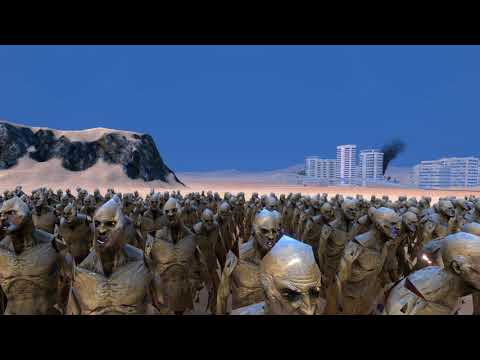 #Zombie -  20000 Zombies VS 9700 Footman -  Ultimate Epic Battle Simulator