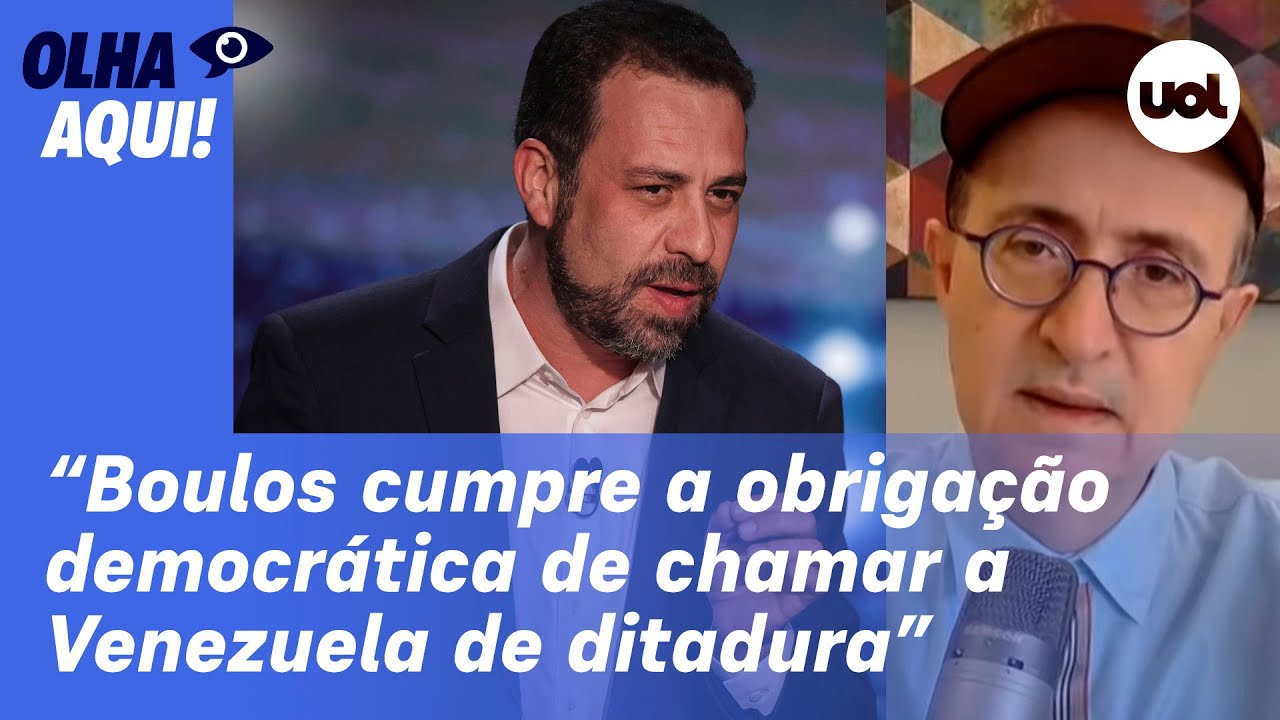 Reinaldo: Ditadura tem que ser chamada de ditadura, e foi o que Boulos fez com a Venezuela