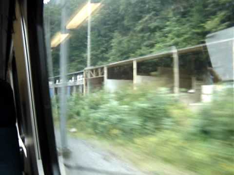 Train from Delemont to Basel, Switzerland