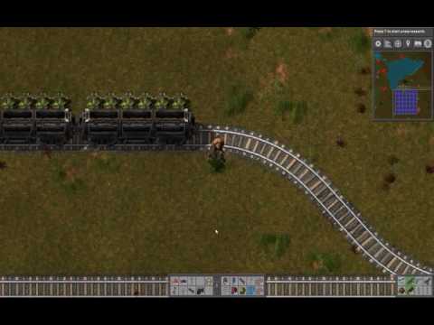 Lets play Factorio - Ep. 24 - First train line