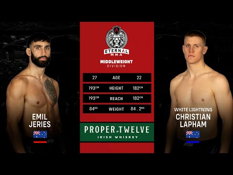 Eternal MMA 92: Emil Jeries VS Christian Lapham | FULL FIGHT