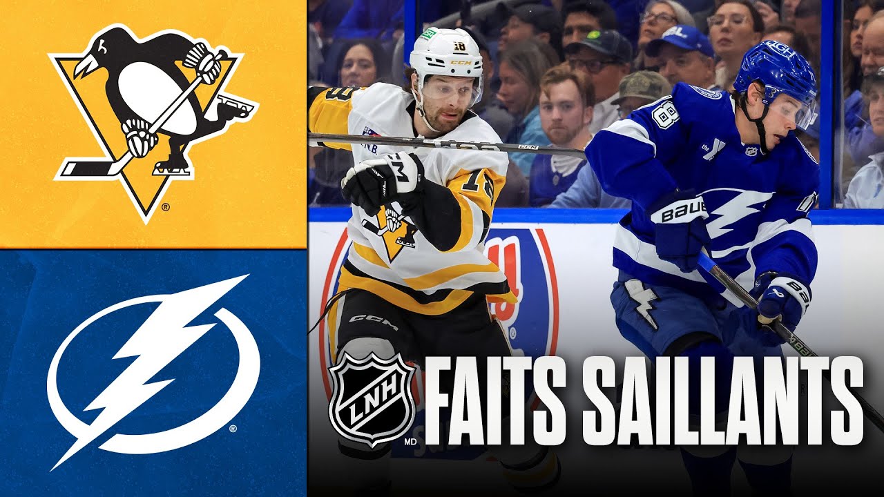 Penguins vs Lightning 4/12/25 | Faits saillants
