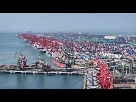 Live: Megastructures in the sea – Maritime transport of 5,000-tonne caissons at Rizhao Port