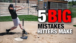 5 BIG Mistakes Hitters Make (AVOID THESE!!) - Baseball Hitting Tips