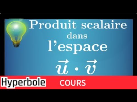 Scalar product in space - course - what you need to know - final year of high school