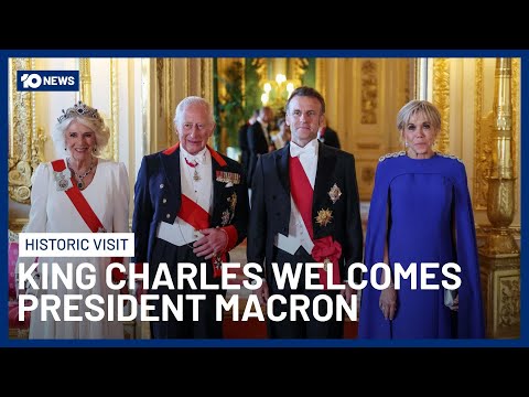 4 King Charles Hosts French President Macron in Historic UK State Visit | 10 News