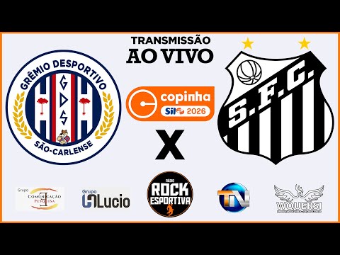AO VIVO - GRÊMIO SÃO-CARLENSE x SANTOS - COPA SÃO PAULO FUTEBOL JR - 10/01/2026 - NARRAÇÃO