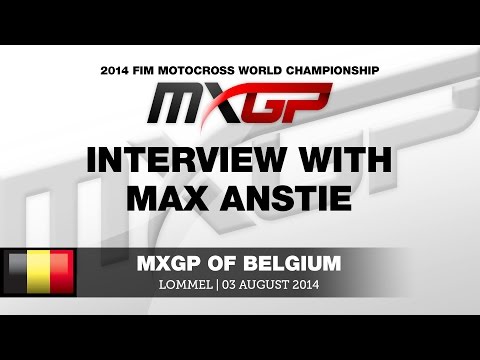 MXGP of Belgium 2014 Interview with Max Anstie - Motoross