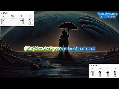 You're Only Lonely (no capo) by J.D. Souther play along with scrolling guitar chords and lyrics