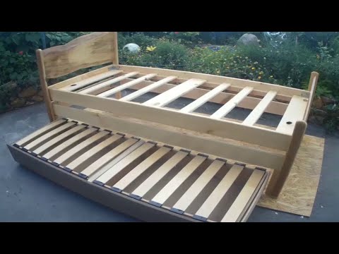 Изготовление кровати из дерева своими руками.