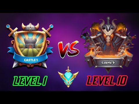 Castle 💥 crush castle 1 vs Castle 9 Player Gameplay