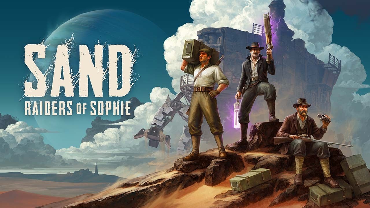Promotional still of a massive Trampler silhouetted against a sandstorm during a raid
