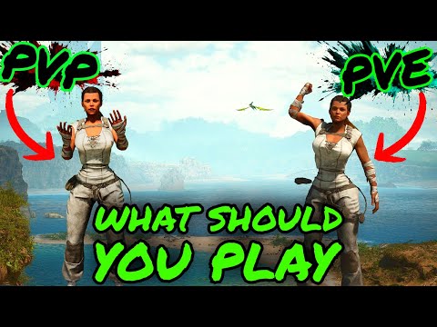 Should You Play PVP or PVE in Ark Survival Ascended?!?! PVE/PVP Explained and 20 Pros/Cons!!!!