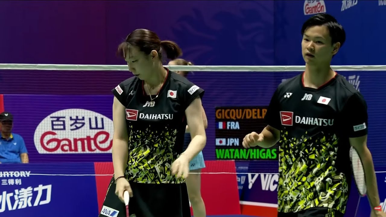渡辺 勇大 / 東野 有紗 vs トム・ギックル / デルフィン・デルリュ | 準々決勝 バドミントン 中国オープン 2023