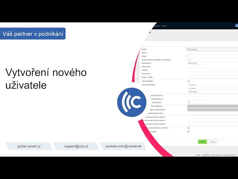 Vytvoření nového uživatele - Profesionální monitoring vozidel CCS Carnet