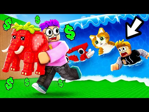 ROBLOX ESCAPE TSUNAMI FOR BRAINROTS...!?