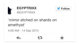 Egyptrixx - Mirror Etched on Shards of Amethyst