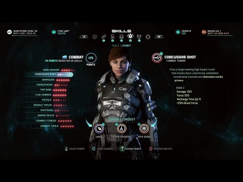 MASS EFFECT ANDROMEDA - All Skills, Profiles, Favourites & Squads