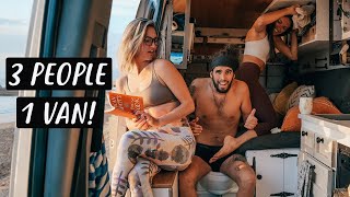 3 PEOPLE LIVING IN A VAN | Van Life Morocco | Eamon &amp; Bec