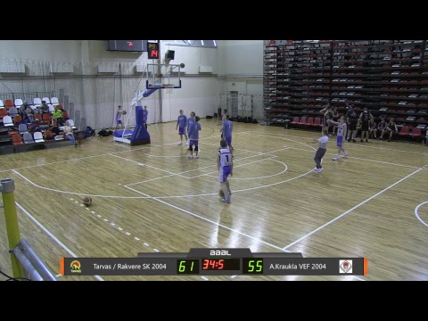 BBBL boys U15 Tarvas / Rakvere SK 2004 vs  A.Kraukla VEF 2004