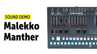 Video thumbnail for Malekko Manther Sound Demo (no talking) by Bonedo Synthesizers