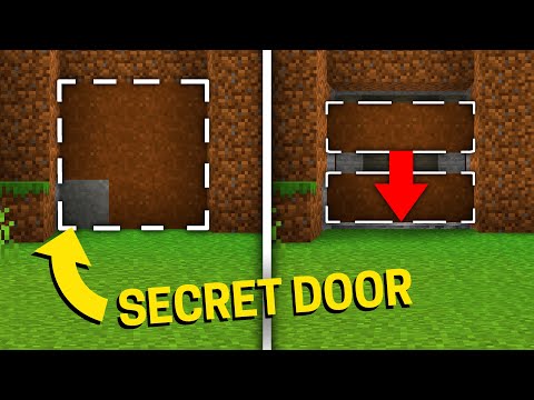 MrCube6 - SECRET GRAVITY/SAND PISTON DOOR! Easy 3x3 Piston door TUTORIAL! - Minecraft Redstone Doors