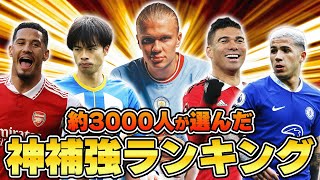  - 【結果発表】約3000人が選んだ22/23プレミアリーグ当たり補強ランキングTOP10！！