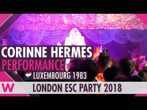 Corinne Hermès "Si la vie est cadeau" (Luxembourg 1983) LIVE @ London Eurovision Party 2018