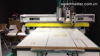 MAY ROUTER CNC 3 dao làm hàng nội thất mfc laminate