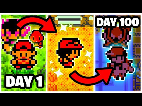 I SURVIVED 100 DAYS IN AN OPEN WORLD POKEMON GAME (Pokémon Wilds Challenge)