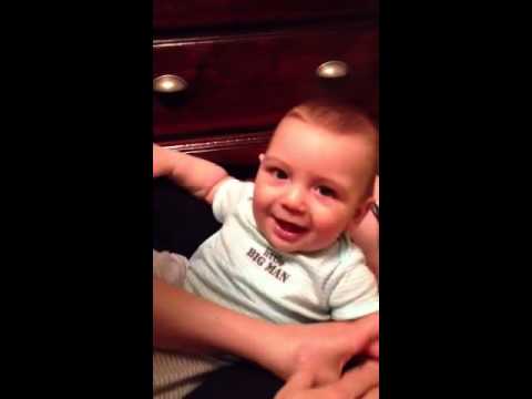 Baby Geno laughing
