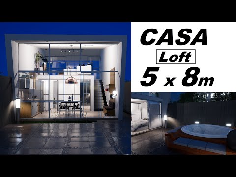 SMALL HOUSE 5 x 8 METERS - LOFT WITH JACUZZI