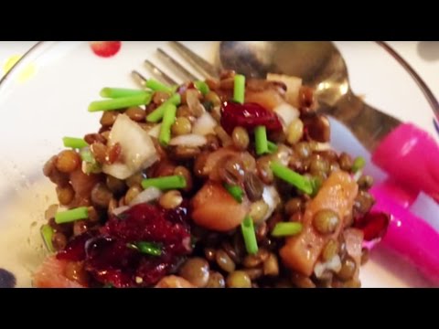 Recette salade de lentilles au saumon