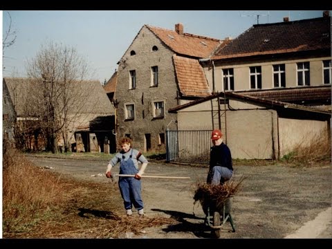 Deutsch Ossig - Görlitz - 1994 - Berzdorfer See  Braunkohle-Tagebau Berzdorf Kraftwerk Hagenwerder
