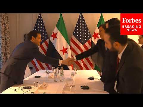 Secretary of State Marco Rubio Meets With Syrian Foreign Minister In Germany