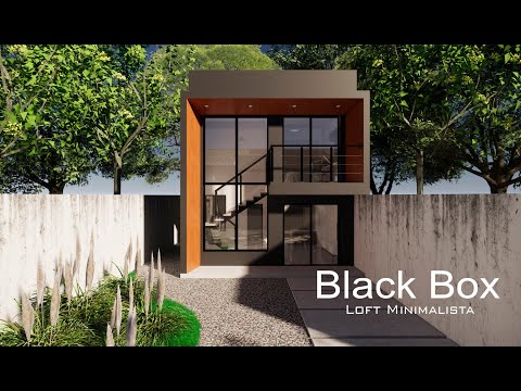 LOFT MINIMALISTA 6X6 METROS - BLACK BOX