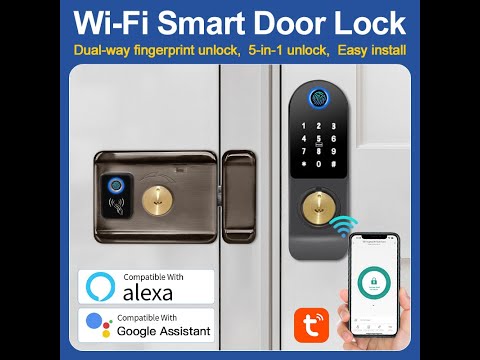 N1 double-sided fingerprint password lock installation video