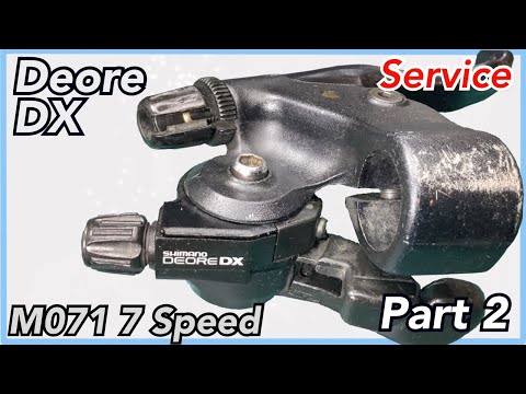 PT.2 Shimano Deore DX M-071 7 speed shifter: restore service clean disassembled