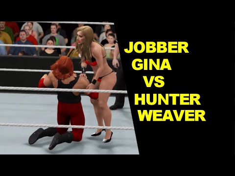 WWE 2K17 Jobber Gina vs Hunter Weaver - Mixed Match